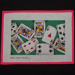 "Playing Card Clutch Canvas"