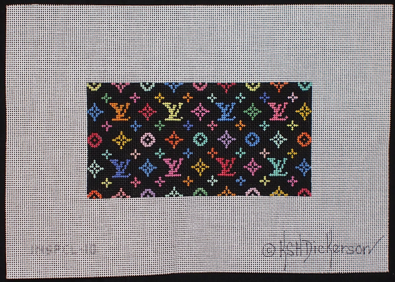 "Colorful LV Clutch Insert Canvas"