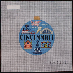 "Cincinnati Ornament Canvas"