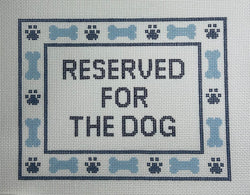 Reserved for the Dog Canvas