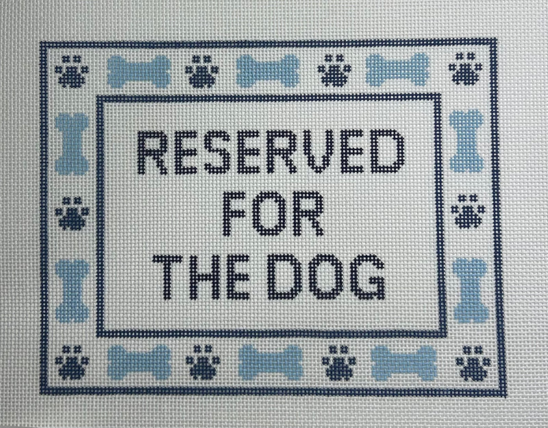 Reserved for the Dog Canvas