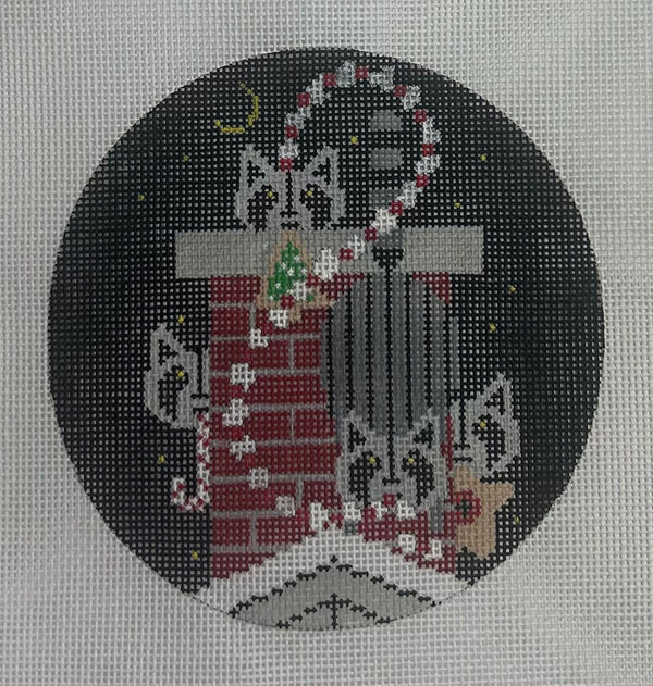 Christmas Capers Ornament Cavnas