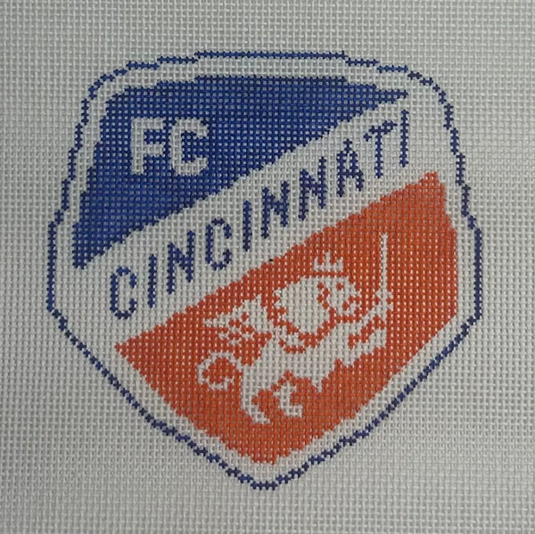 FC Cincinnati Shield Ornament Canvas