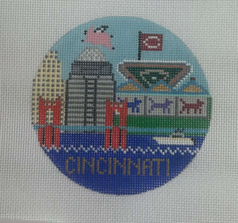 Cincinnati Round Canvas