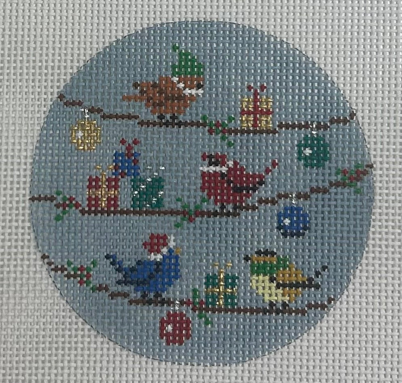 Birds with Presents Canvas
