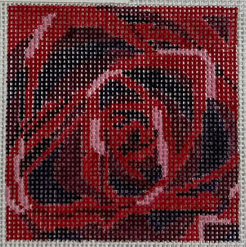 Simple Flower Coaster- Rose Canvas