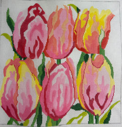 Dancing Tulips Canvas
