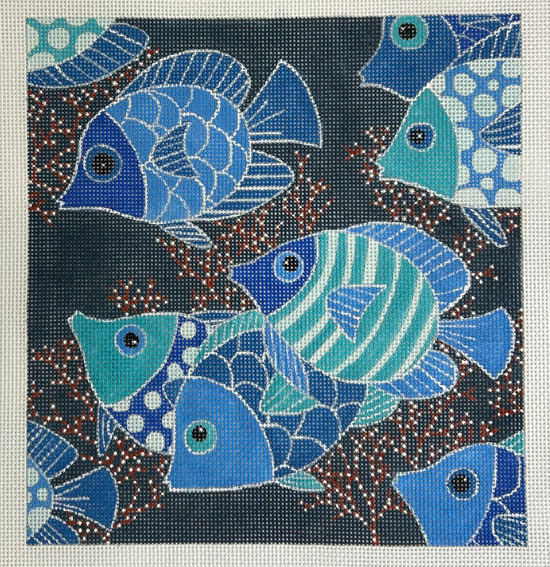 Blue Fish Canvas