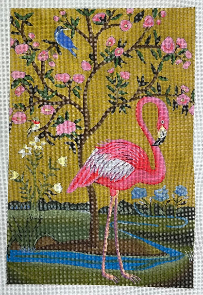 Scenic Flamingo Canvas