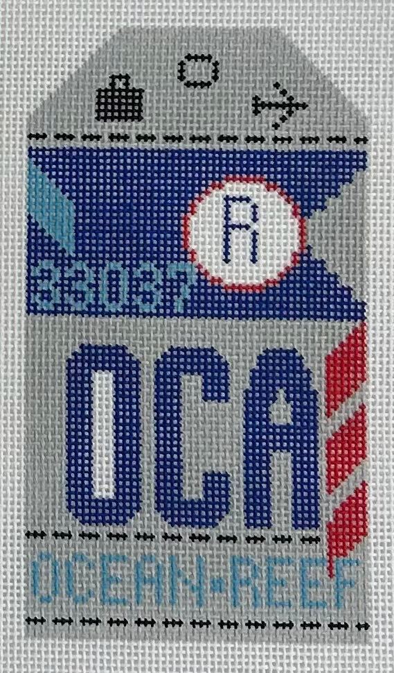Retro Travel Tag- Ocean Reef