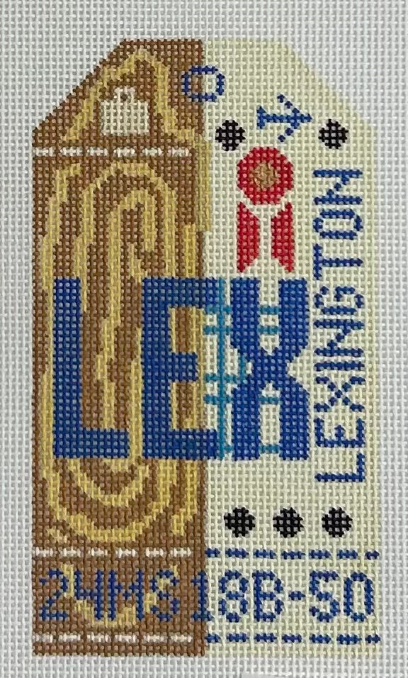 Retro Travel Tag- Lexington Canvas