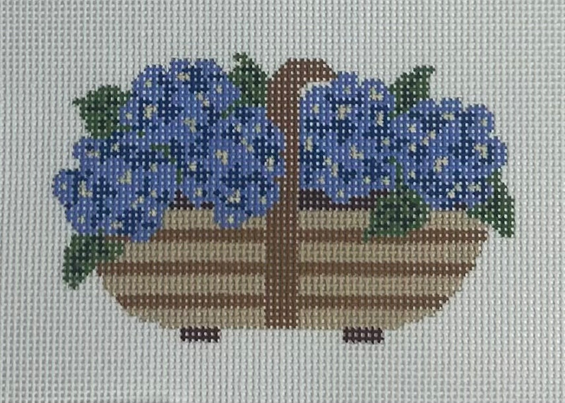 Sussex Trug- Nantucket Blue Hydrangeas Canvas