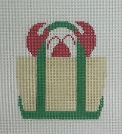 Lobster Tote- Seaweed Green Canvas