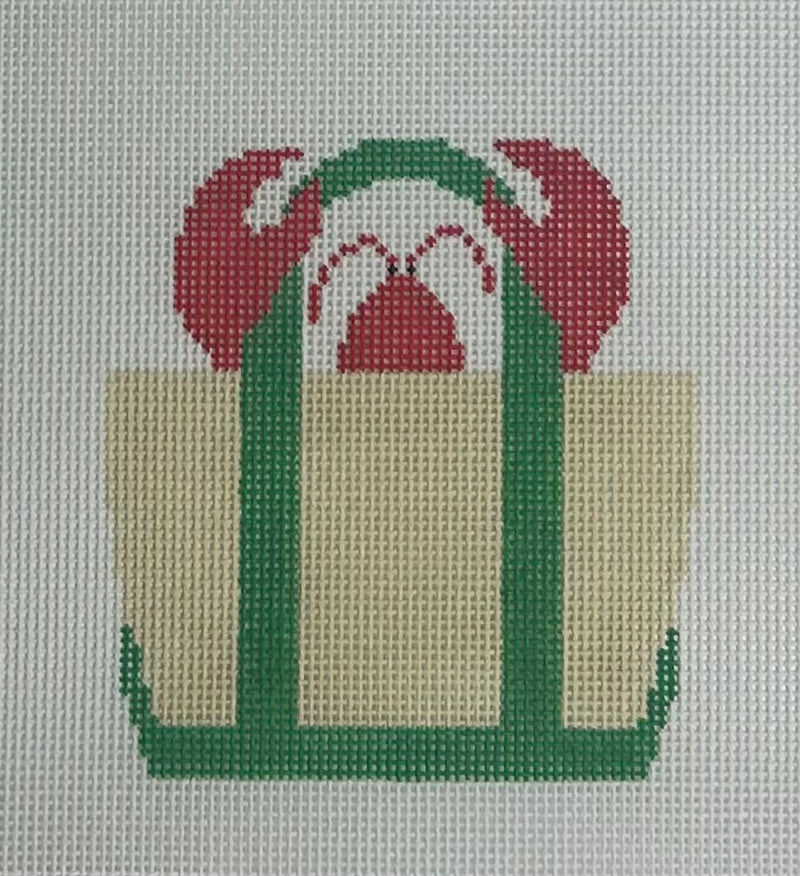 Lobster Tote- Seaweed Green Canvas
