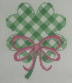 Gingham Shamrock Canvas