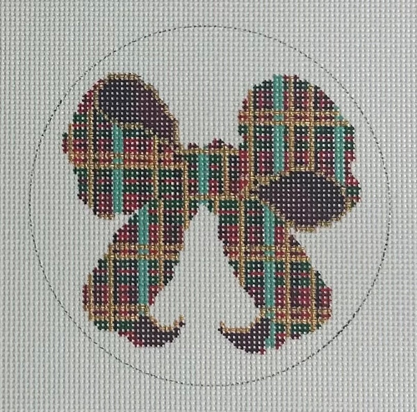 Mini Plaid Bow Canvas