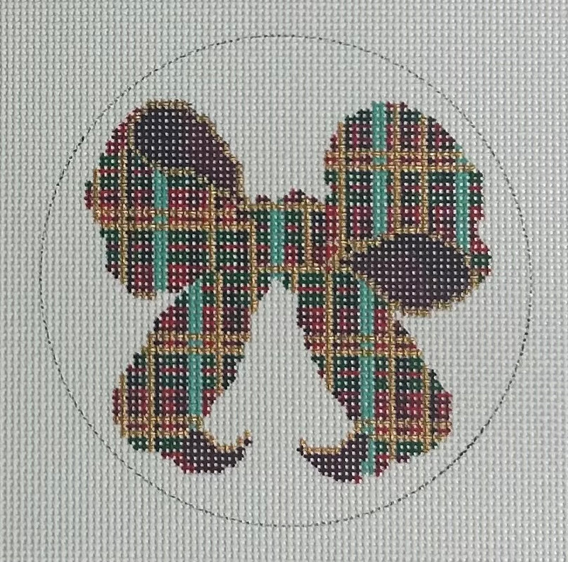Mini Plaid Bow Canvas