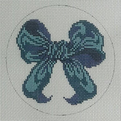Mini Blue Bow Canvas