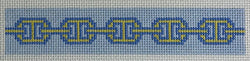 Gold Chainlink Key Fob Canvas