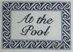 At the Pool Canvas