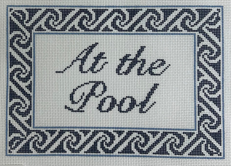 At the Pool Canvas