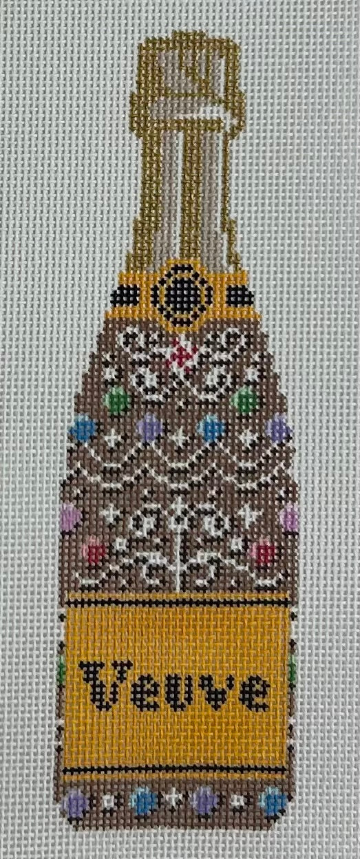 Veuve Bottle- Gingerbread Canvas