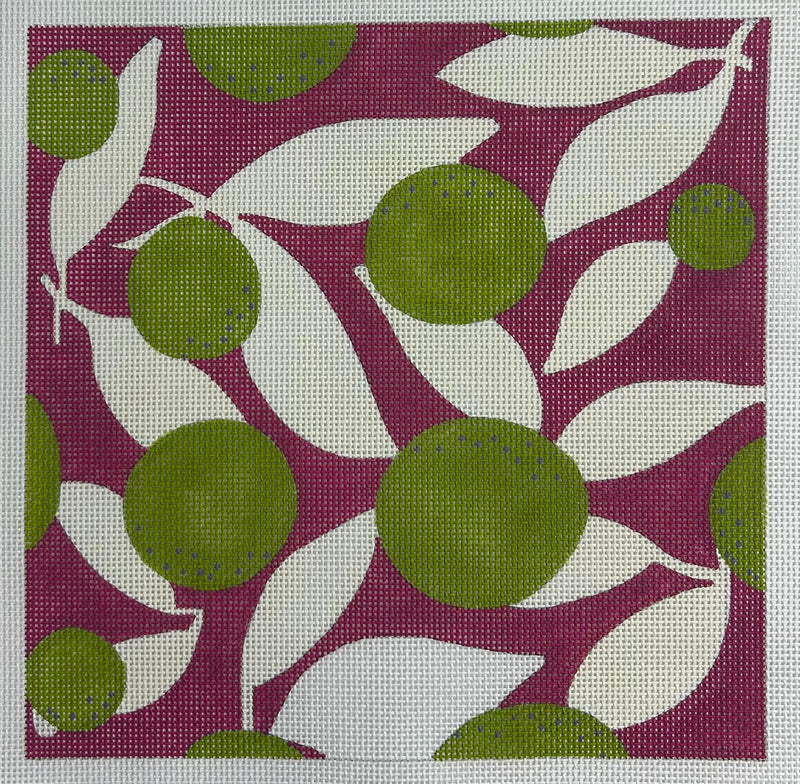 Pink with Limes Canvas