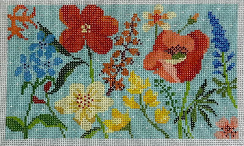 Multi Floral Purse Insert Canvas