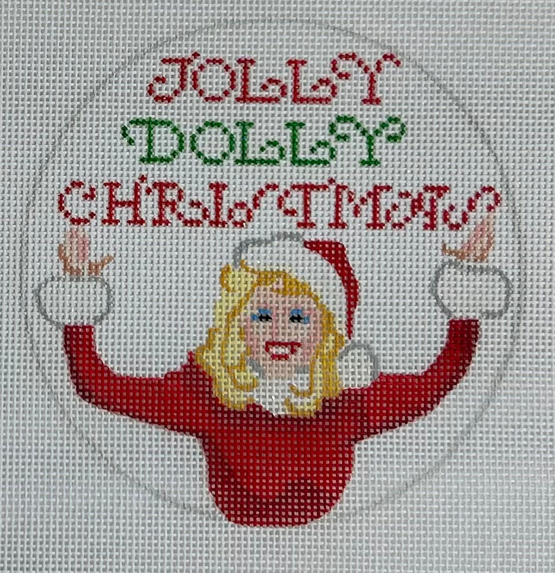 Jolly Dolly Christmas Canvas