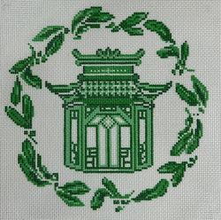 Green Magnolia Pagoda Canvas