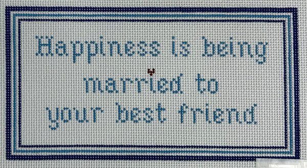 Happiness is Being Married Canvas
