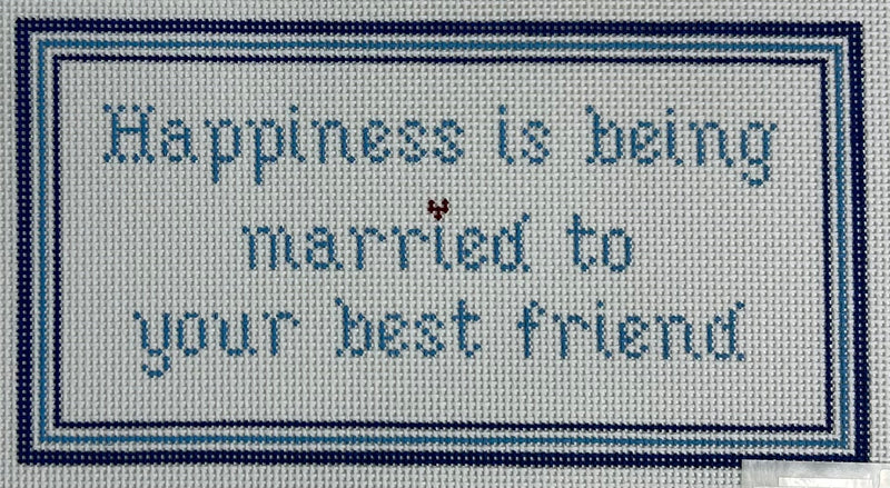 Happiness is Being Married Canvas