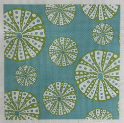 Turquoise Urchin Canvas