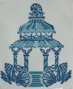 Blue Shell Pagoda Canvas