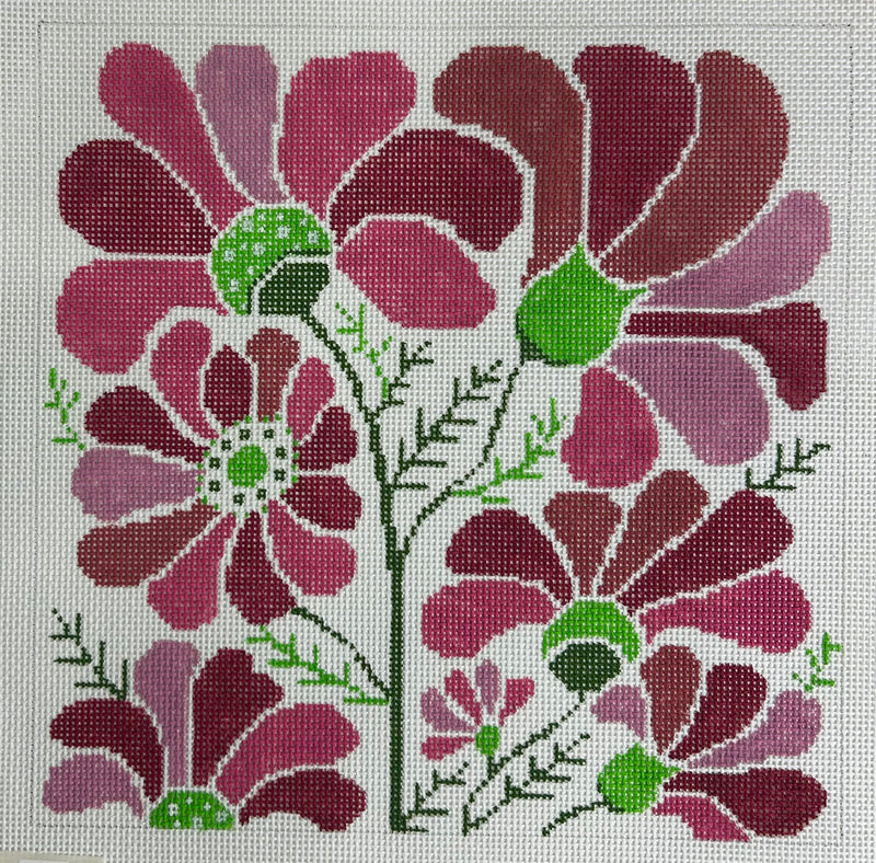 Pink Fan Flower Canvas