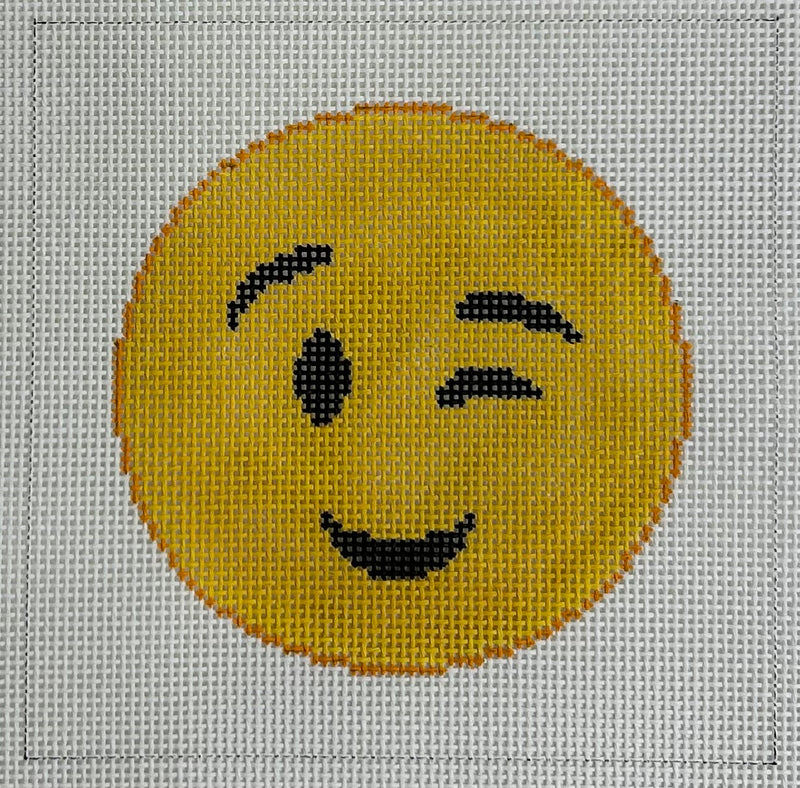 Winking Emoji Canvas