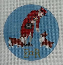 Queen With Corgis Canvas
