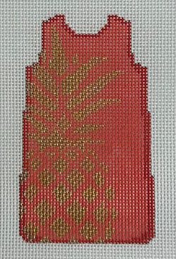 Pineapple Mini Shift Dress Canvas