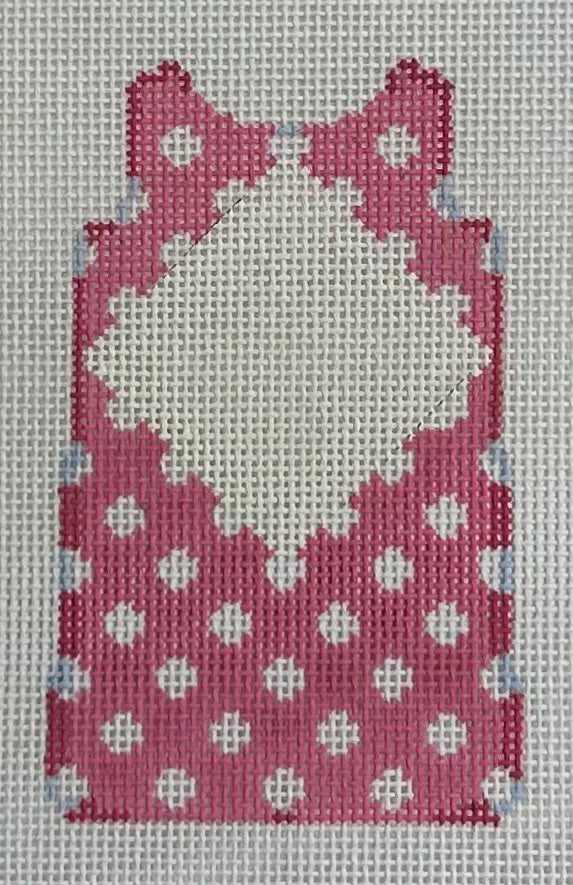 Pink Dot Mini Shift Dress Canvas