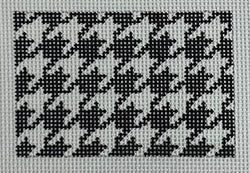 Black and White Houndstooth Canvas