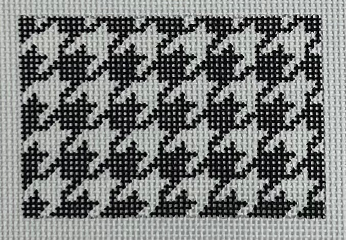 Black and White Houndstooth Canvas