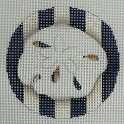 Sand Dollar on Stripes Canvas
