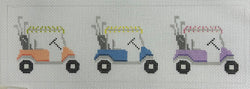 Three Golf Carts Canvas