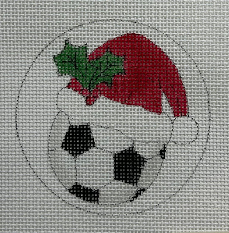 Soccer Santa Canvas
