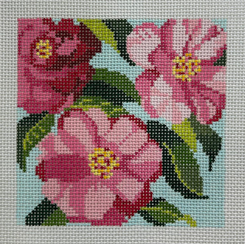 Camellia 5" Square Canvas