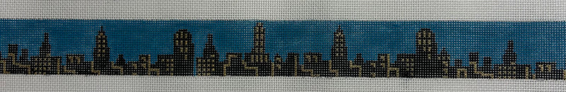 City Skyline Belt Canvas