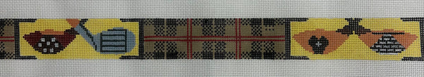 Plaid Golf Club Belt Canvas