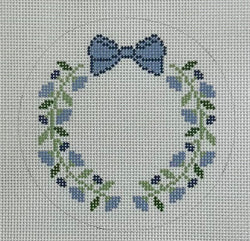Small Floral Crest Canvas
