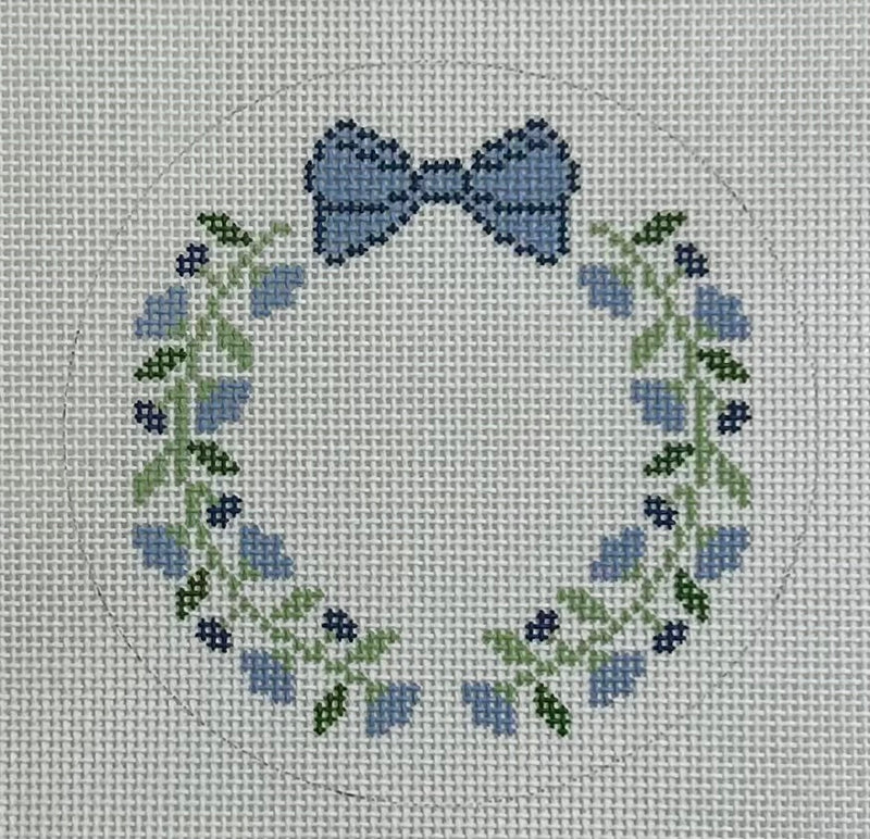 Small Floral Crest Canvas