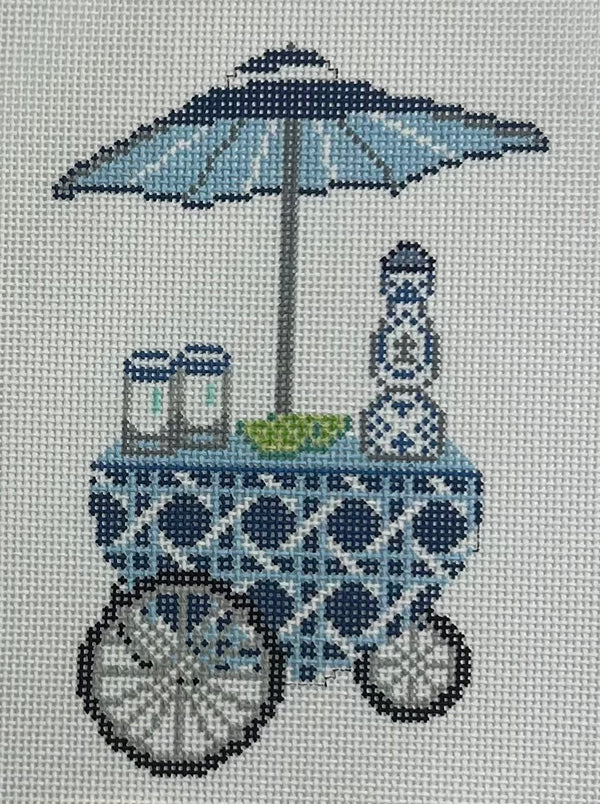 Blue Cane Tequila Cart Canvas